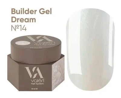 Гель для ногтей с блестками Valeri Builder Gel Dream 14 30 мл