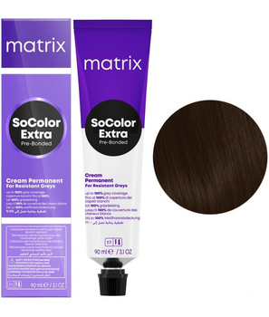 Фарба для волосся Matrix SoColor Extra Pre-Bonded 505NA Світлий шатен натуральний попелястий 90 мл