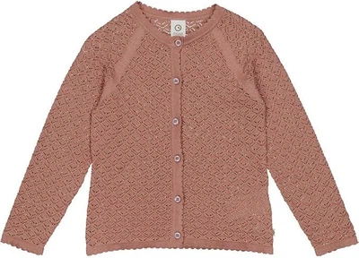 Дитячий кардиган для дівчинки Green Cotton 98 см Кавовий (25111278)