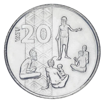 Монета Вануату 20 вату 2015 UNC