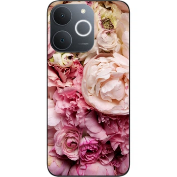 Силиконовый чехол SMTT для Realme Note 70 с дизайном Пионы