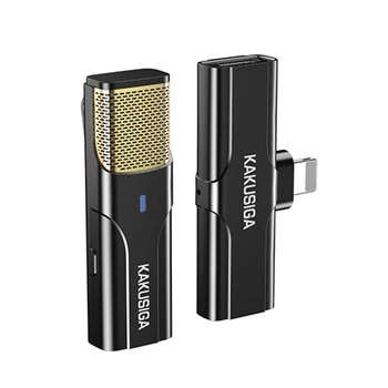Микрофон беспроводной петличка Kakusiga KSC-1106 Lightning Black