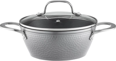 Каструля Ambition Bubble алюмінієва з кришкою Сіра 20 см 2 л (5907078481036)