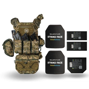 Бронежилет 6 класса ДСТУ Warmor Gen.3 Pro Max Пиксель ММ14 с подсумками + мягкая баллистическая защита боков и паха 1 класса ДСТУ