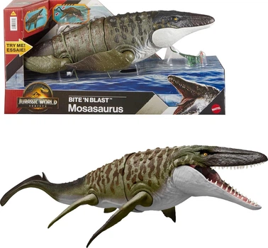 Динозавр Мозазавр Світ Юрського періоду Jurassic world Mosasaurus Dinosaur Bite N Blast JJP80 65см Mattel