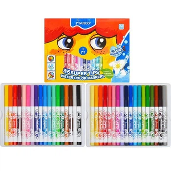 Фломастеры Marco Super Washable Jumbo 36 цветов Водосмываемые