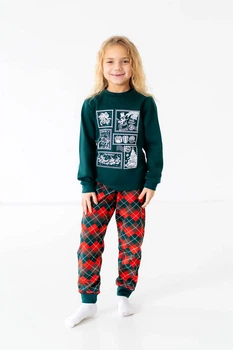 Теплая пижама для девочки Stylebaby (2483-09НДзел) Рост 116 см Темно-зеленый