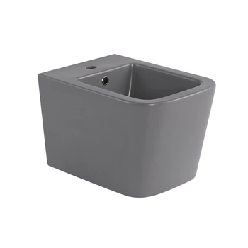 Биде подвесное Qtap Tern 520x350x330 мм, Stone grey QT17551303GSG