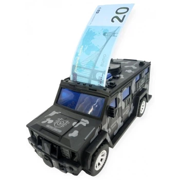 Сейф-машинка електронна зі звуковими і світловими ефектами Carton Bank "Military Car" камуфляжна