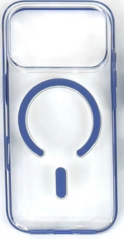 Чохол iPhone 17 Pro Max Clear color with MagSafe sierra blue