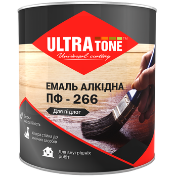 Эмаль напольная ULTRAtone ПФ-266 Золотовато-коричневая 0.9 кг