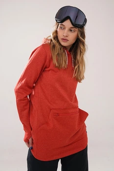 Худи BURTON W OAK LONG PULLOVER HOODIE cranberry heather - 20840-W20 - S