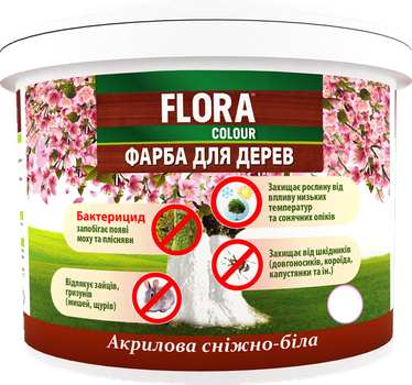 Краска акриловая Flora Colour для деревьев 1.4 кг