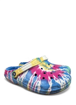 Утепленные сабо кроксы CROCS Classic Lined Tie Dye Clogs размер 39/40 стелька 25.5 см