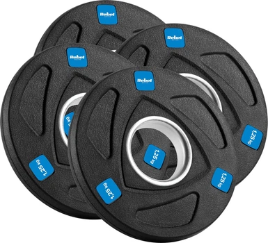 Набір олімпійських дисків Rebel Active RB-2107 гумові 4 x 1.25 кг (5901890100311)