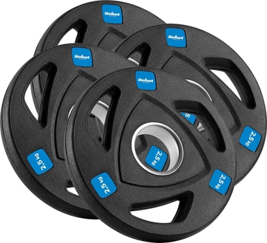 Набір олімпійських дисків Rebel Active гумові 4 x 2.5 кг (5901890100335)