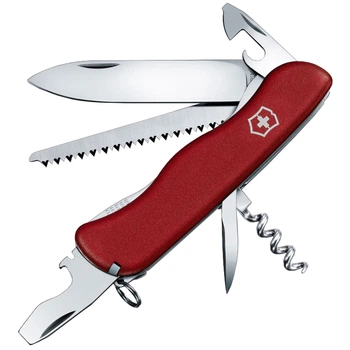 Ніж складний, мультитул Victorinox Forester (111мм, 12 функцій), червоний 0.8363