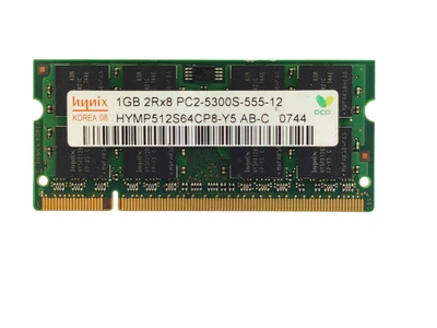 Оперативная память для ноутбука SODIMM Hynix DDR2 1Gb 667MHz PC2-5300S (HYMP512S64CP8-Y5) 14403 Б/У