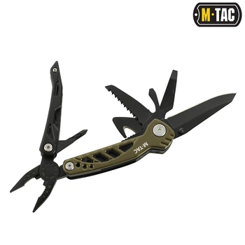 Мультитул складной M-Tac 7 в 1 плоскогубцы нож Type 2 Olive/Black (9161)