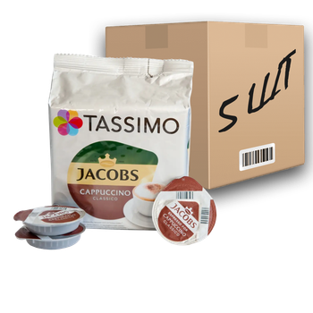 Кофе в капсулах Jacobs Tassimo Monarch Capucino Classico 8шт (ящик 5шт)