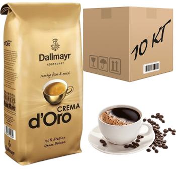 Кофе в зернах Dallmayr Crema D`oro 1кг (ящик 10кг)
