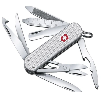 Ніж складний, мультитул Victorinox Minichamp (58мм, 15 функцій), сталевий 0.6381.26