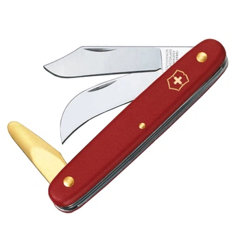 Ніж складний, садовий мультитул Victorinox (100мм, 3 Функції), червоний 3.9116