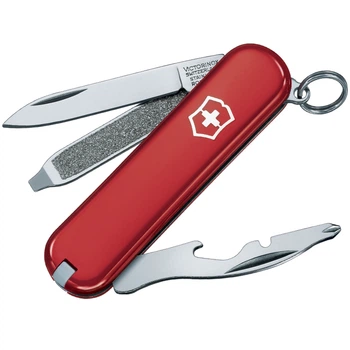 Ніж складний, мультитул Victorinox Rally (58мм, 9 функцій), червоний 0.6163