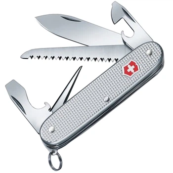 Ніж складний, мультитул Victorinox Farmer (93мм, 9 функцій), срібний 0.8241.26