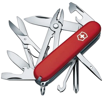 Ніж складний, мультитул Victorinox Deluxe Tinker (91мм, 17 функцій), червоний 1.4723