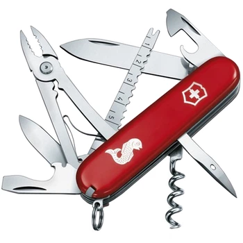 Ніж складний, мультитул Victorinox Angler (91мм, 18 функцій), червоний 1.3653.72