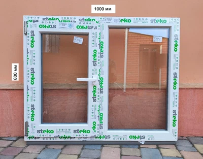 Окно Steko 1000х800 мм 2/стекла, левое