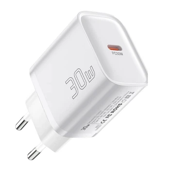 Зарядний пристрій Essager Mini 30W USB type-C PD 3.0, QC 3.0 (білий)