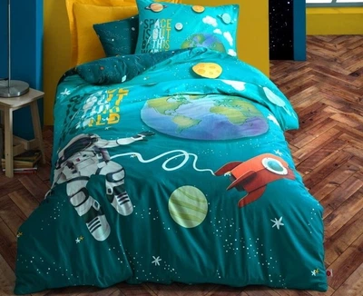 Постельное белье Cotton box. Little astronaut-1,5-спальный подростковый