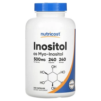 Инозитол в виде мио - инозитол 500 мг Nutricost 240 капсул