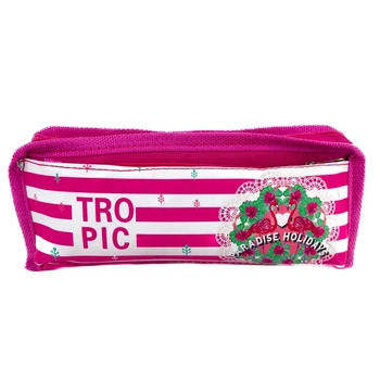 Пенал-косметичка Tropic 2 отделение 20 х 10 см розовый