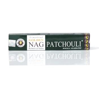 Аромапалочки, благовония Patchouli / Пачули ( Vijayshree, Golden NAG ) Виджайшри, Голден Наг, 15 грам (уп. - 15 палочек)