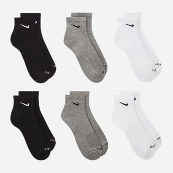 Набор женских носков коротких хлопковых Nike U Nk Evry Pls Cush Ankl 6Pr-Bd SX6899-965 38-42 6 пар Multi-Color (197594569539)