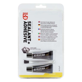 Клей для швів Gear Aid by McNett SEAM GRIP +WP Waterproof Sealant & Adhesive 2х7g