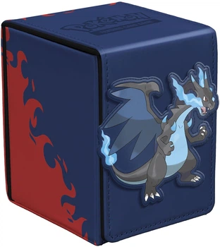 Pudełko na karty Ultra Pro Pokémon - Alcove Flip Deck Box - Mega Charizard X (0074427167349)