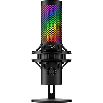 USB-микрофон HyperX QuadCast 2 S для стриминга, записи голоса, с RGB подсветкой и 4 полярными диаграммами (545480)