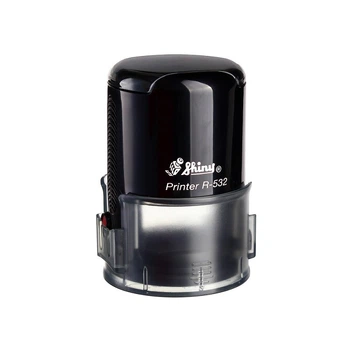 Оснастка для круглої печатки d 32 мм Shiny R-532,чорна ручка,з кришкою
