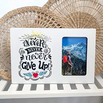 Рамка для фото Never never never give up!