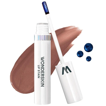 Wonderskin Wonder Blading All Day Lip Stain — коричневий матовий піл‑оф (Hush Masque), довготривалий, водостійкий