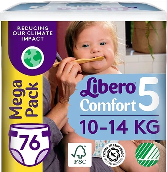 Підгузки Comfort 5 (10-14 кг), 76 шт. - Libero 76шт (1007048-1308184-2)