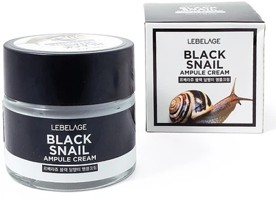 Ампульный крем для лица и шеи с экстрактом улитки Lebelage Black Snail Ampule Cream 70ml (813248-736055-2)