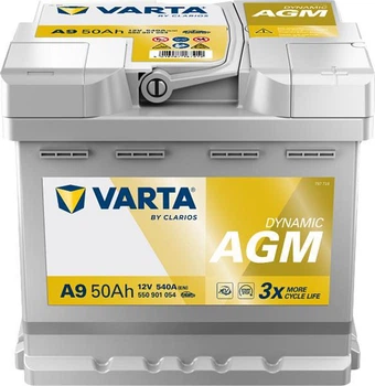 Акумулятор Varta Dynamic AGM 12В 50Аг 540А (EN) 550901054 R+