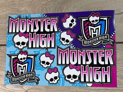 Наклейки Monster HIGH пак наклейок вінілових для Мото скутер мопед Цвет Фиолетовый