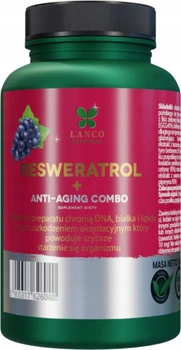 Дієтична добавка Lanco Nutritions Ресвератрол + Anti-Aging Combo 60 капсул (5905317626293)