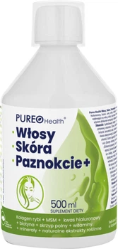 Suplement diety Pureo Health Włosy, Skóra, Paznokcie + 500 ml (5907637934584)